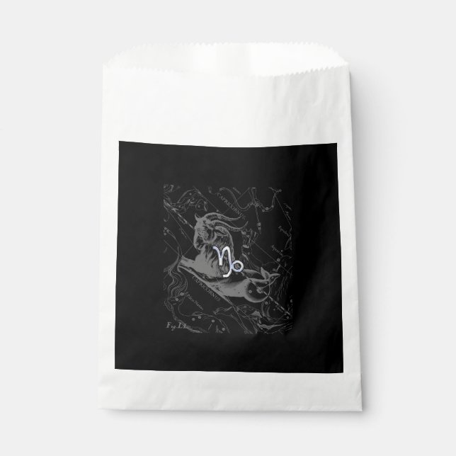 Sachets En Papier Chrome Capricorn Symbole Zodiaque sur Hevelius (Devant)