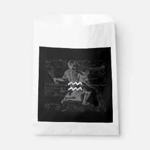 Sachets En Papier Chrome comme Aquarius Zodiac Connexion Hevelius 16