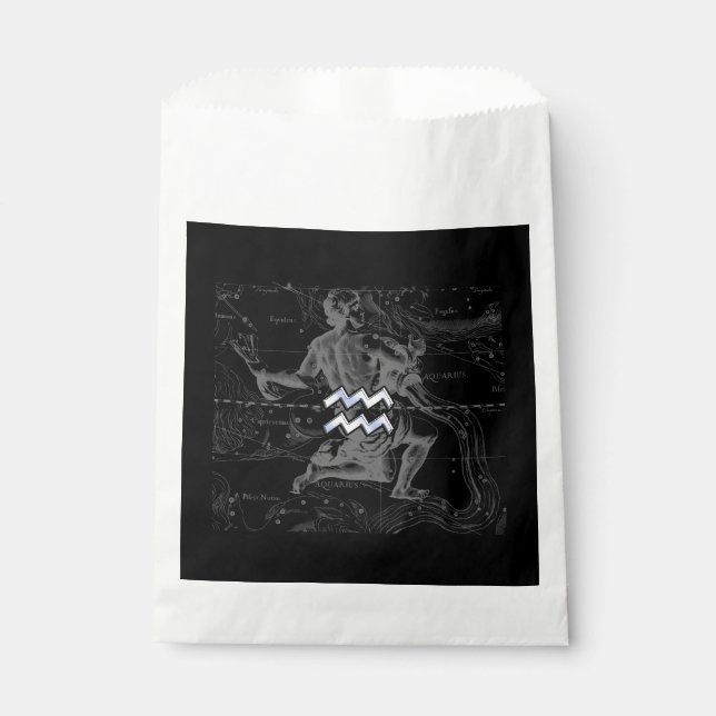 Sachets En Papier Chrome comme Aquarius Zodiac Connexion Hevelius 16 (Devant)