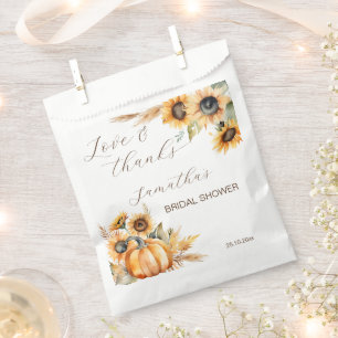 Sachets En Papier Chute d'amour boho citrouille tournesol vaisselle