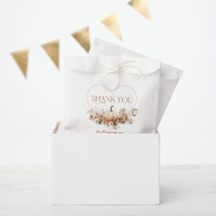 Sachets En Papier Chute d'amour Citrouille Fleur sauvage Baby shower