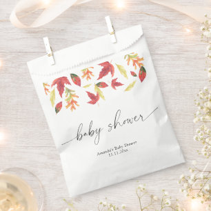 Sachets En Papier Chute du Baby shower feuille