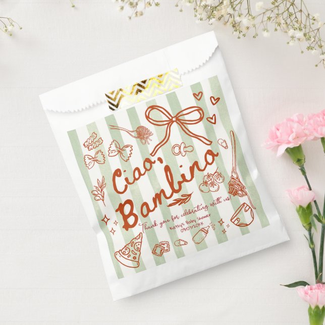 Sachets En Papier Ciao Bambino (Vert olive) (Scellé)