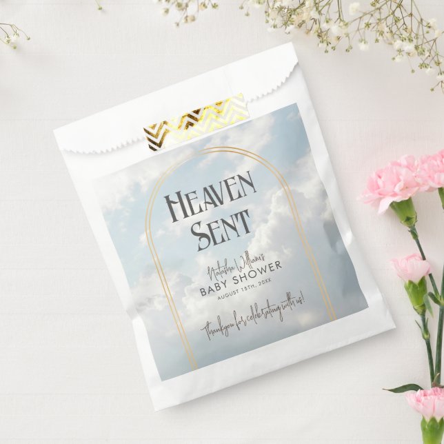 Sachets En Papier Ciel envoyé nuages Ciel Baby shower céleste (Scellé)
