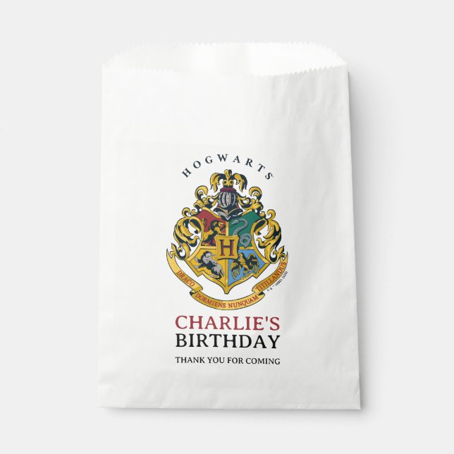 Sachets En Papier Cimier de Poudlard Harry Potter Anniversaire (Devant)