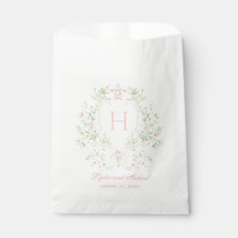 Sachets En Papier Cimier doux avec vaches roses | Mariage monogramme
