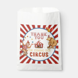 Sachets En Papier cirque carnaval animaux anniversaire ou baby showe