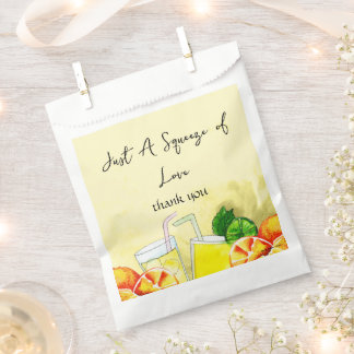Sachets En Papier Citations d'amour Limonade Citron Agrumes Fête de