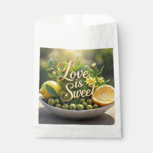 Sachets En Papier Citrons ensoleillés d'été, olives, tranches d'agru