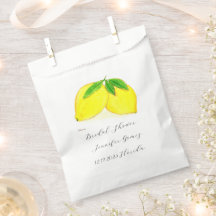 Citrons Mariage d'aquarelle de fruits jaunes