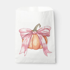 Sachets En Papier Citrouille de ruban rose, Citrouille d'automne Coq