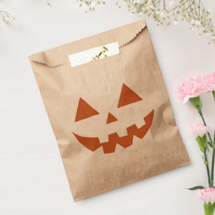 Sachets En Papier Citrouille d'Halloween Jack O'Géant