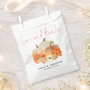 Sachets En Papier Citrouille Florals Parties scintillant Mariage Amo
