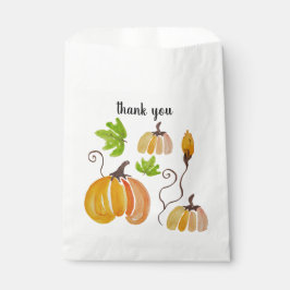 Sachets En Papier Citrouille Merci pays