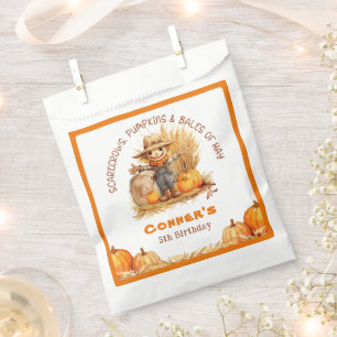 Sachets En Papier Citrouilles ET BALES DE HAY MODERN ANNIVERSAIRE