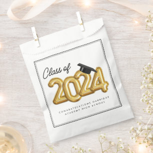 Sachets En Papier Classe de 2024 Graduation Party