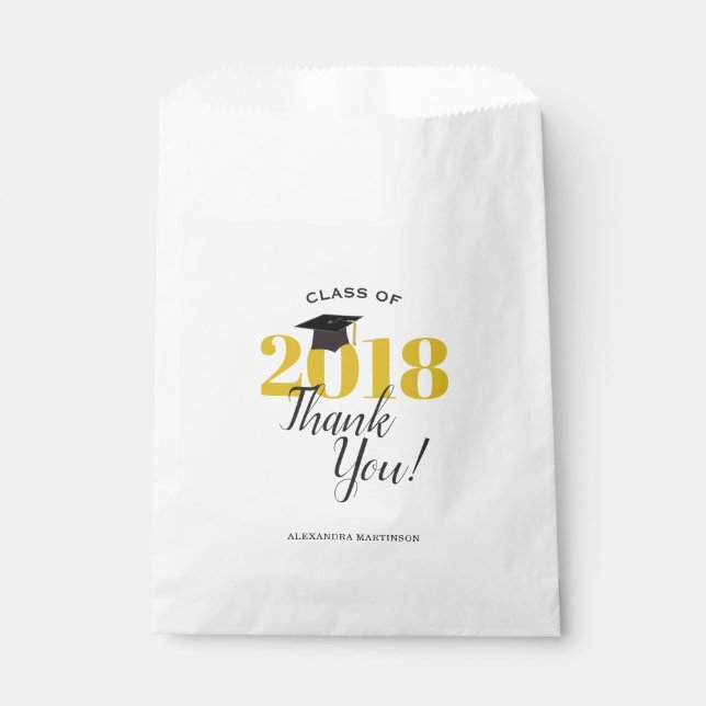 Sachets En Papier Classe de Merci de fin d'études 2018 (Devant)