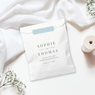 Sachets En Papier Classic Couples Noms Merci Mariage