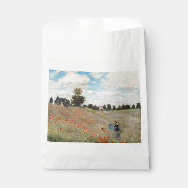 Sachets En Papier Claude Monet - Champ de pavot (Devant)