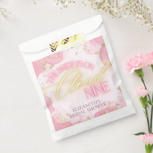 Sachets En Papier Cloud Neuf 9 brillant rose or Parties scintillant