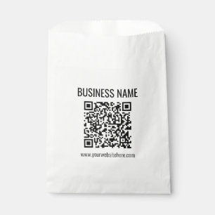 Sachets En Papier Code QR personnalisable et nom commercial