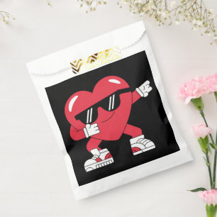 Sachets En Papier Cœur Dabbing Cadeaux drôles pour la Saint-Valentin
