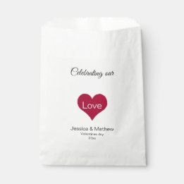 Sachets En Papier Coeur rouge