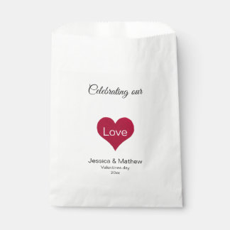 Sachets En Papier Coeur rouge