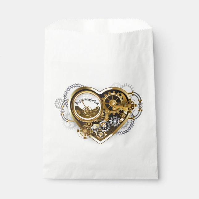Sachets En Papier Coeur vapeur avec un manomètre (Devant)