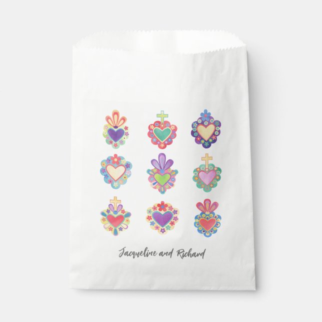 SACHETS EN PAPIER COEURS MEXICAINS SACRÉS (Devant)