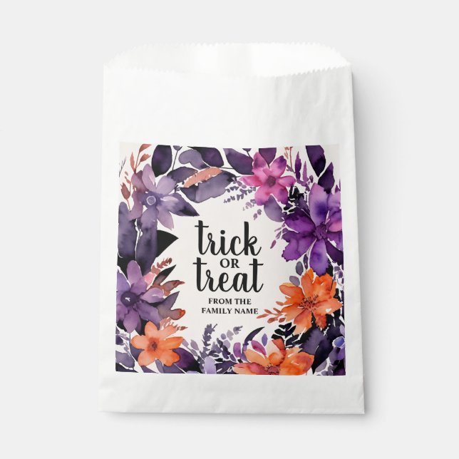 Sachets En Papier Collection de couronnes florales Halloween Spooky  (Devant)