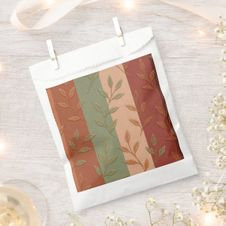 Sachets En Papier Collection de feuilles botaniques élégantes aux to