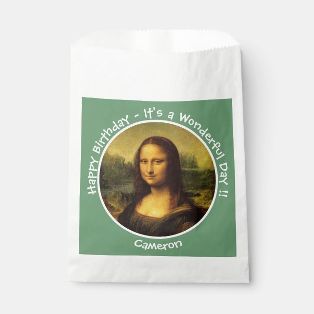 Sachets En Papier Collection Leonardo da Vinci Mona Lisa (Devant)