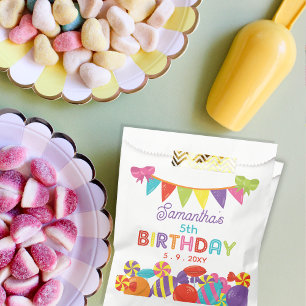 Sachets En Papier Coloré Sweet Fun Candy thème Anniversaire Fête