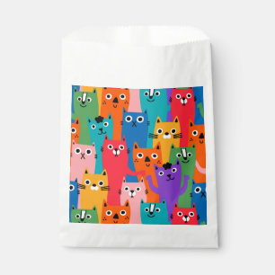 Sachets En Papier Colorful cats