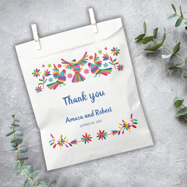 SACHETS EN PAPIER COLORFULL OTOMI MEXICAN (Créateur téléchargé)