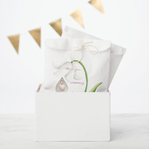 Sachets En Papier Conception de gouttelettes de bébé fille