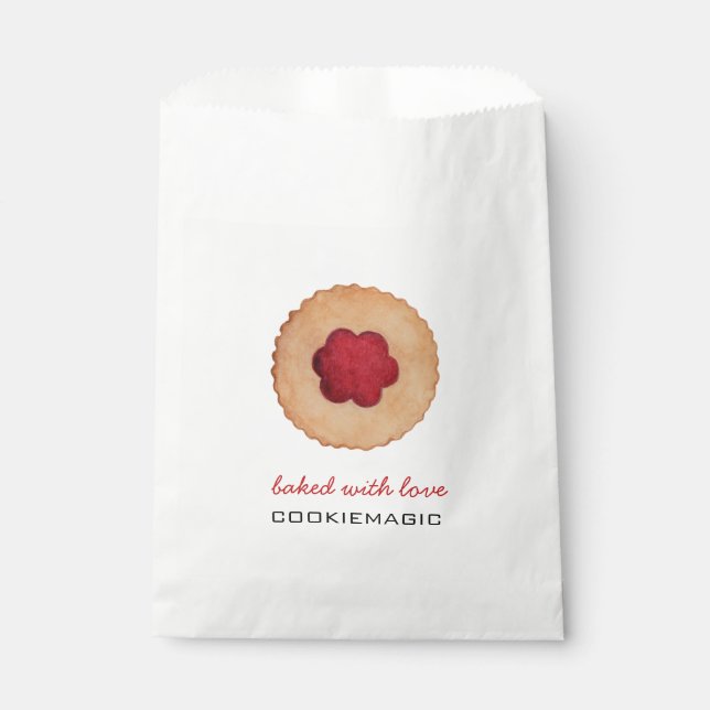 Sachets En Papier COOKIE aquarelle illustrée Cookie de vacances  (Devant)