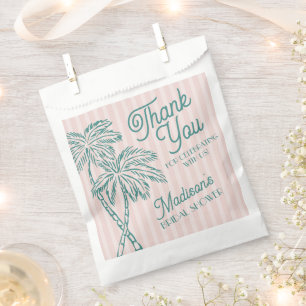 Sachets En Papier Cookie de Baby Shower Rose de la Palm Spring Paste