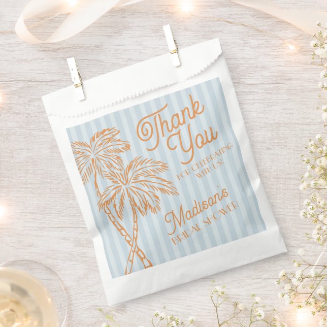 Sachets En Papier Cookie de Fiançailles de Mariée de Plage Pastel de (Coupé)