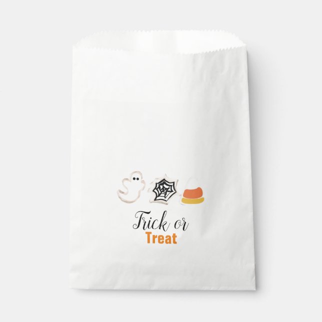 Sachets En Papier Cookies à thème Halloween (Devant)