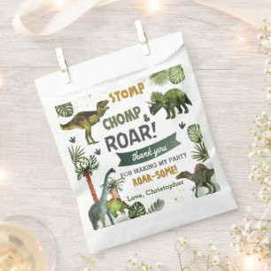 Sachets En Papier Cool Dinosaures Jurassic Boy Anniversaire