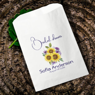 Sachets En Papier Couleur de tournesol fleur sauvage jaune