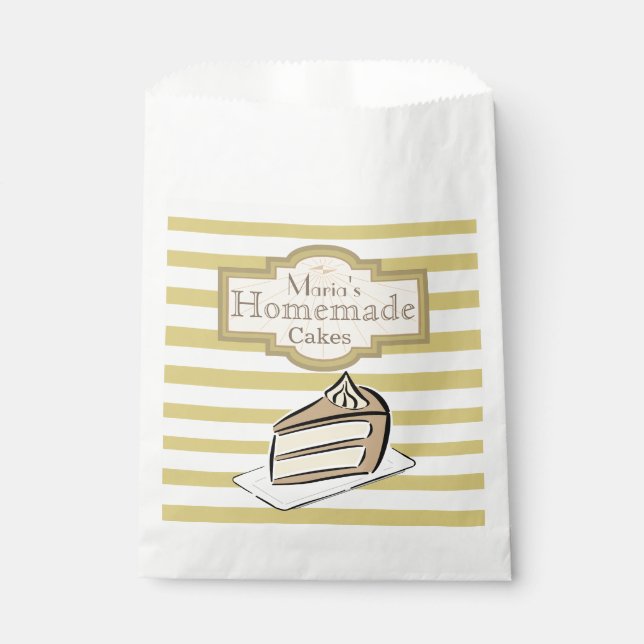 Sachets En Papier Coupe de gâteau personnalisée (Devant)