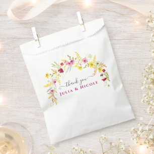 Sachets En Papier Couronne de fleurs d'orchidée sauvage rose pourgam