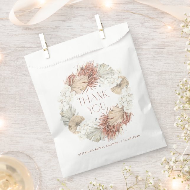Sachets En Papier Couronne de mariage de douche nuptiale Orchidée Bo (Coupé)