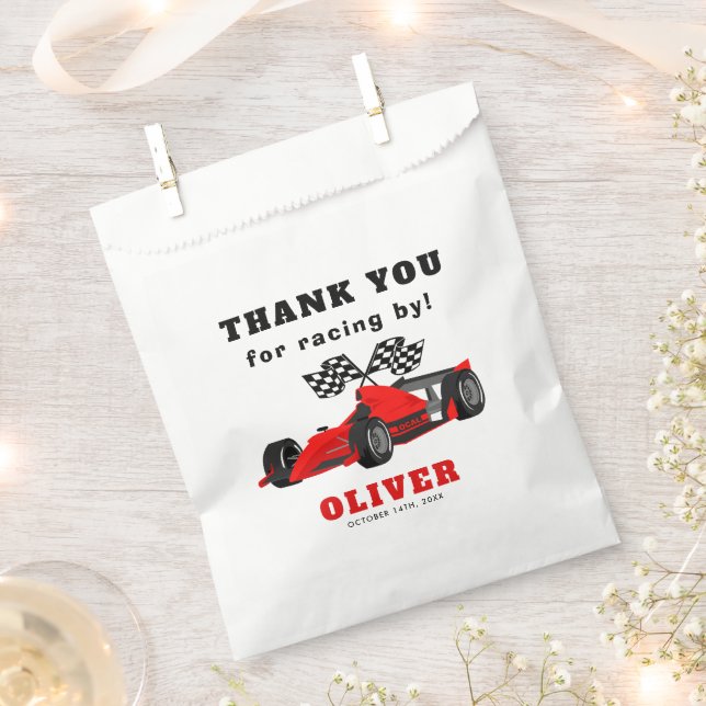 Sachets En Papier Course voiture course Anniversaire Fête Favoriser  (Coupé)