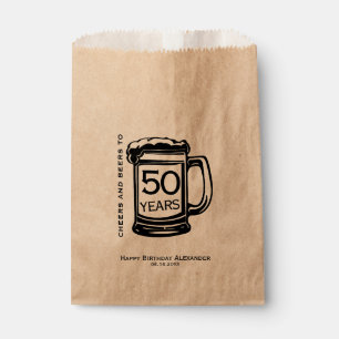 Sachets En Papier Coutume de fête d'anniversaire d'étape important