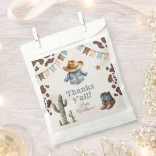 Sachets En Papier Cowboy Premier Rodéo anniversaire Wild West Merci