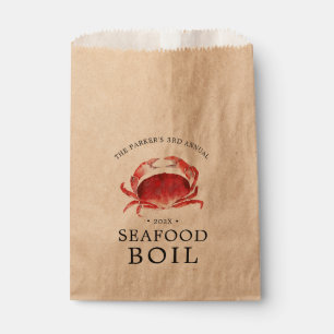 Sachets En Papier Crabe des Crimes Événement de boue de crabe